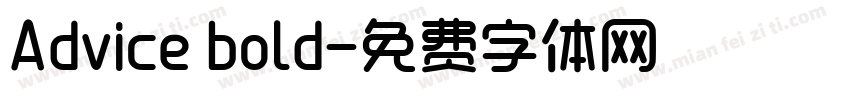 Advice bold字体转换